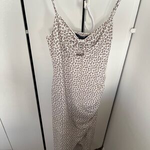 French Connection White and Orange Floral Dress